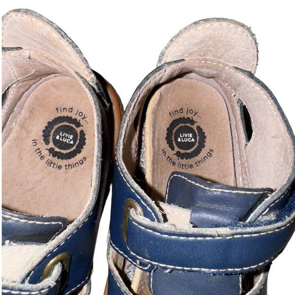 LIVIE & LUCA toddler BOYS Navy blue shoes size 12 - Picture 8 of 14